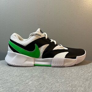Nike Court Lite 4 White Poison Green Pickleball Men's Shoe Size 9.5 FD6574-105